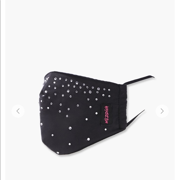 New Glam Rhinestone Layered Face Mask - Picture 6 of 6